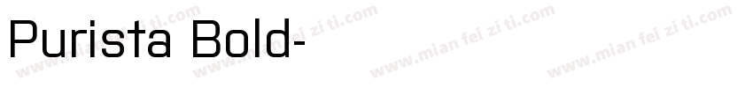 Purista Bold字体转换